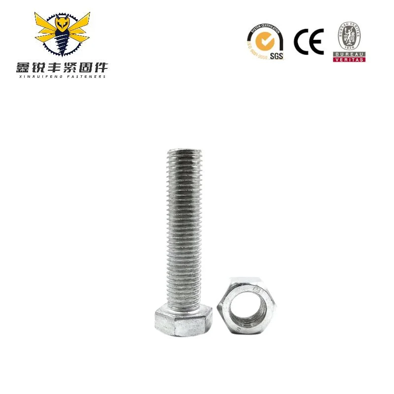 Grade 8.8 10.9 ASTM A325 High Strength Hot DIP Galvanized Hex Bolt and Nuts