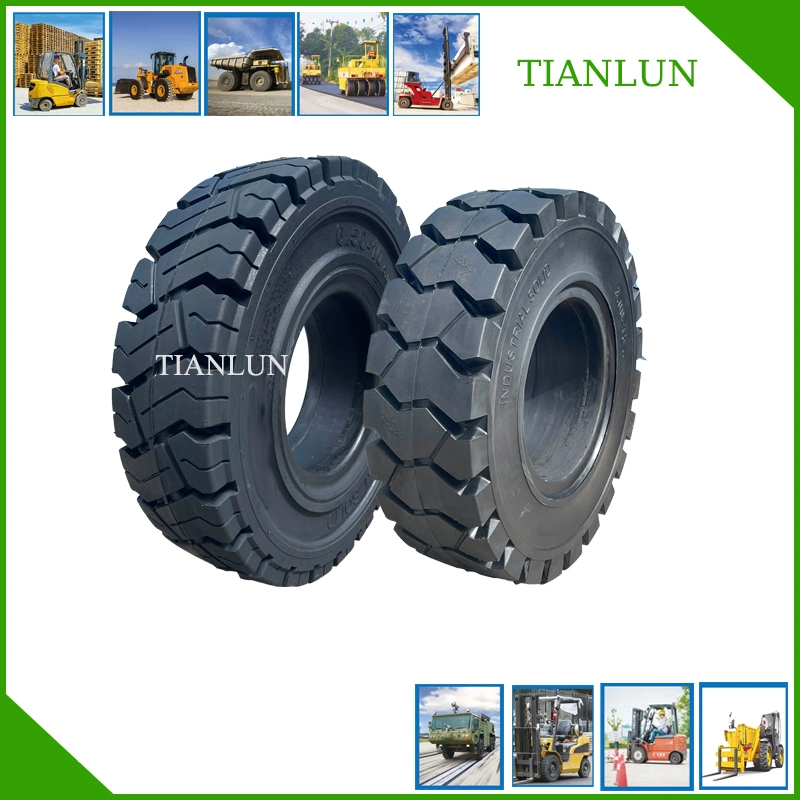 Press-on Solid Scraper Forklift Mining Dump Truck Scissor Lift Tractor Reach Stacker Trailers Boom Lift Industry Skid Steer Solid Tire/ Solid Tyre (22*10*16)