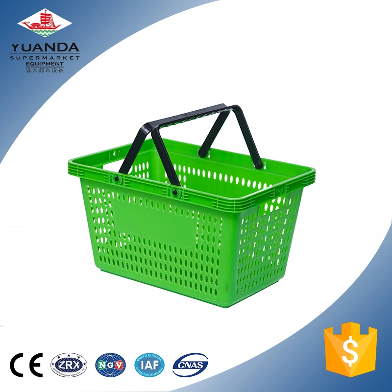 Supermarket Deluxe Small Hole Single Handle Plastic Shopping Basket (YD-B5)