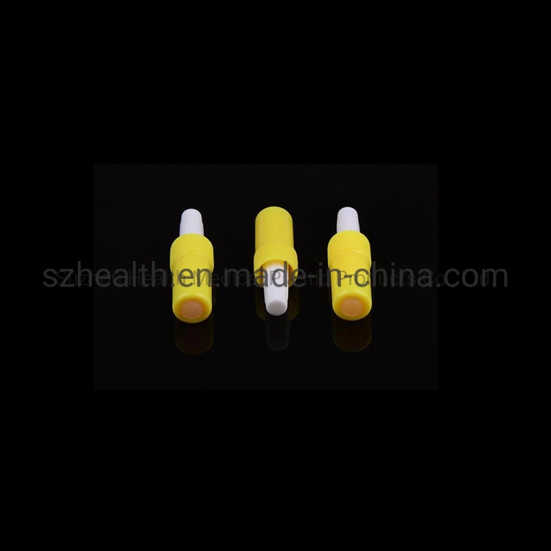 Medical Diposable Yellow Heparin Cap with Luer Lock Connector Color Customized