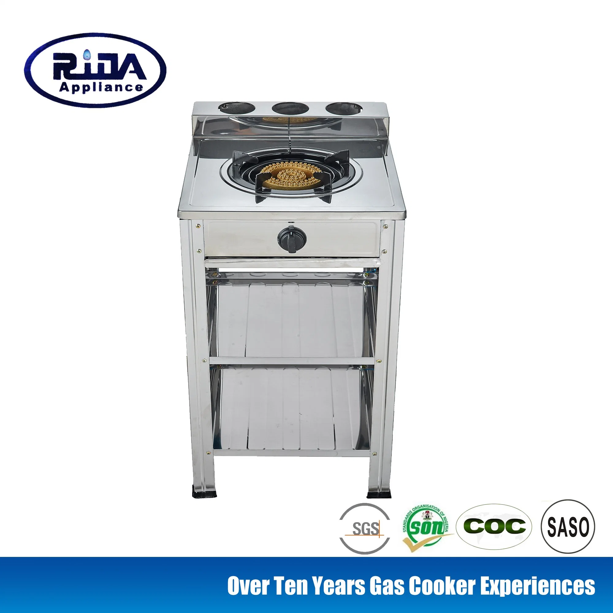 China fábrica OEM barato soporte de acero inoxidable 2 estufa de gas de quemador de gas de soporte de cocina