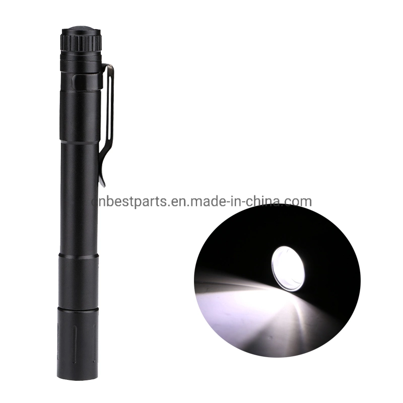 Bolsillo Penlight portátil Mini Linterna LED Linterna sumergible Pila AAA Zoom Potente linterna LED para la caza