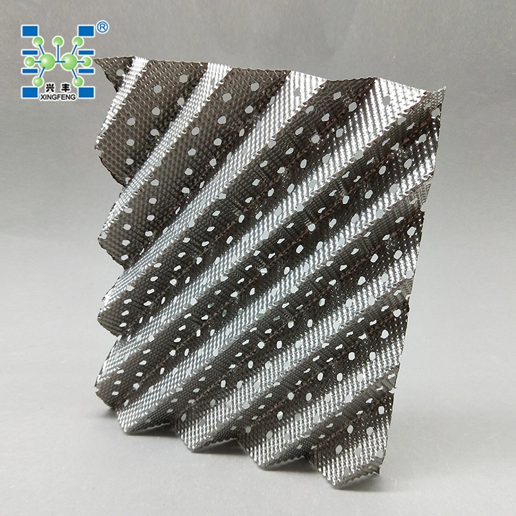 Metal Perforated Plate Corrugated Packing Tower Packing