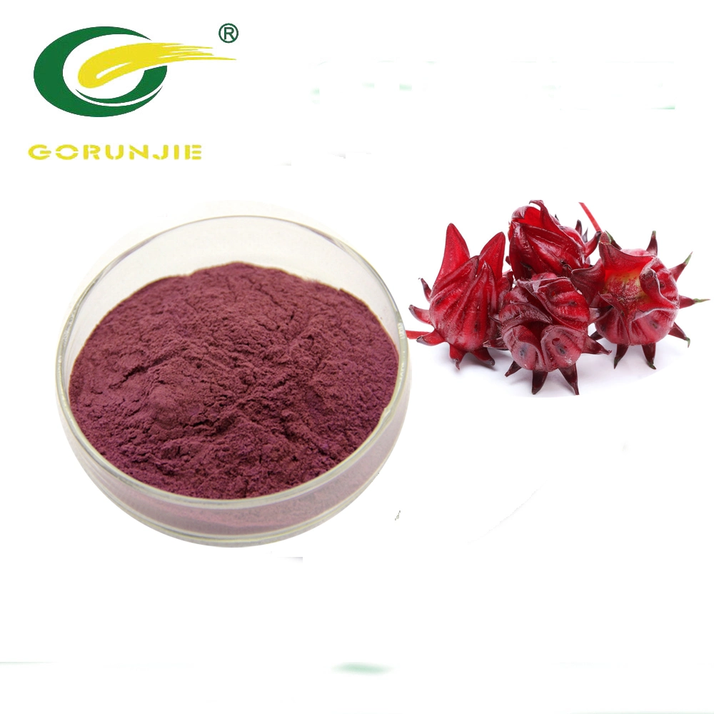 100% Natural de Roselle Extracto 10: 1 Polvo