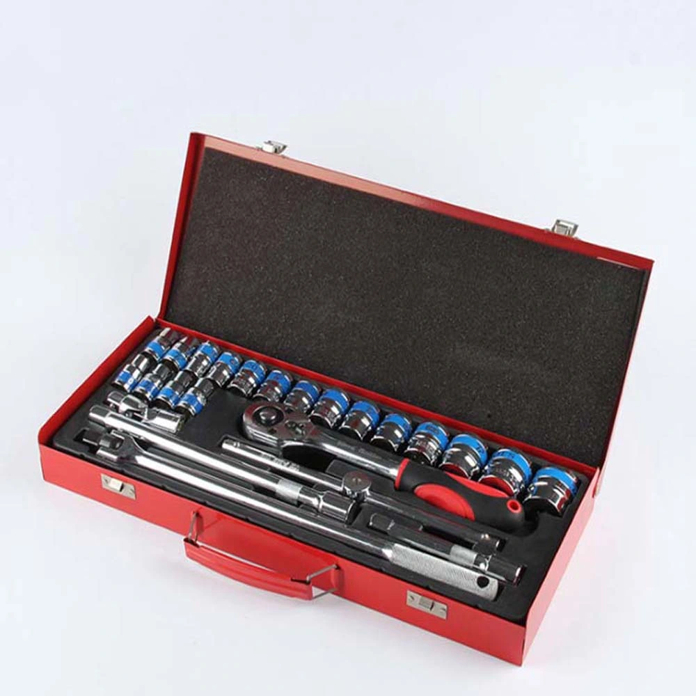 صندوق أدوات 24 PCS مع مجموعة قضيب F والأجهزة Hand Home for Car Bicycle Mechanic spanner Tool Set