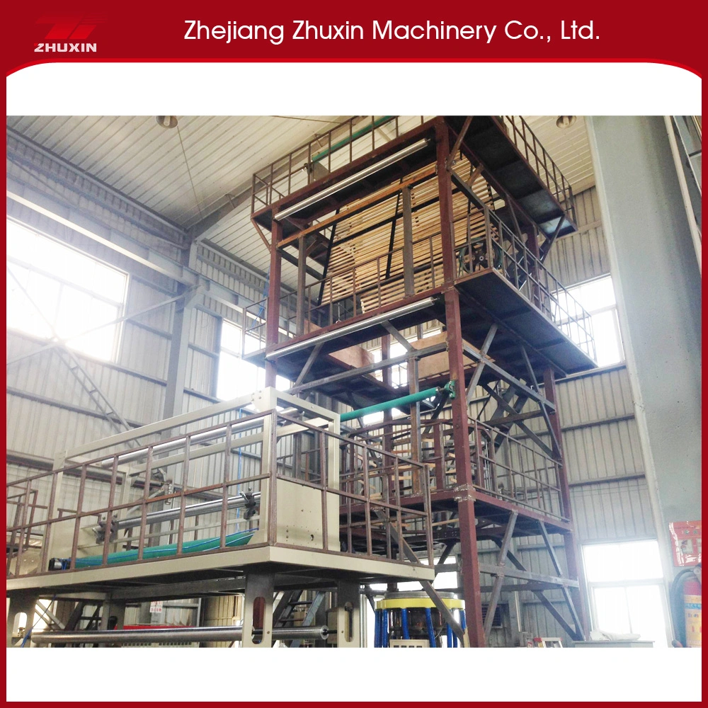 3sj-G 3layer Film Blown Machine Stretch Film Machine Adopts Horizontal Swing Rotation