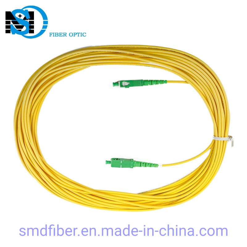 LC/APC to Sc/APC Fiber Optic Cable Sm Duplex PVC Cable