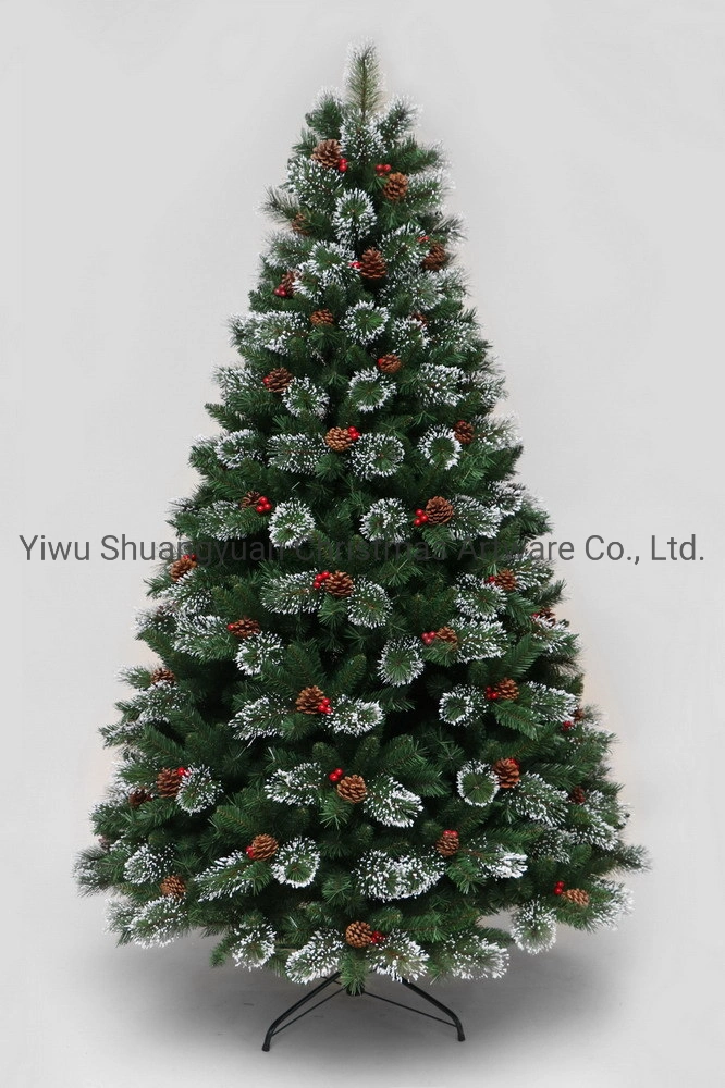 Green PVC Christmas Tree with Pine Needle for Decoration