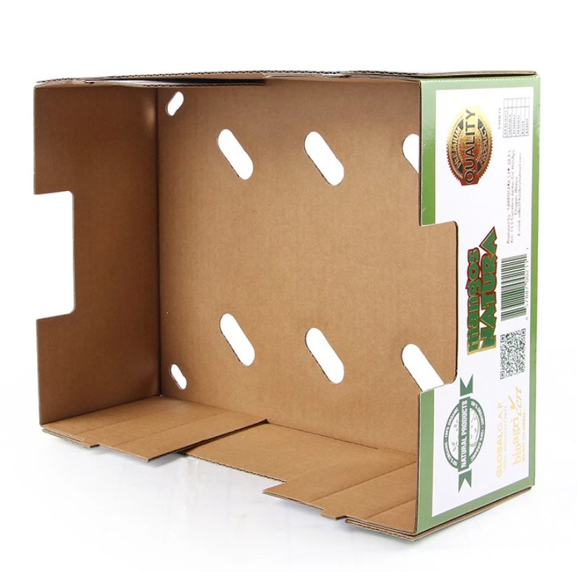 Benutzerdefinierte Wellpappe Obst Verpackung Papier Karton Boxen