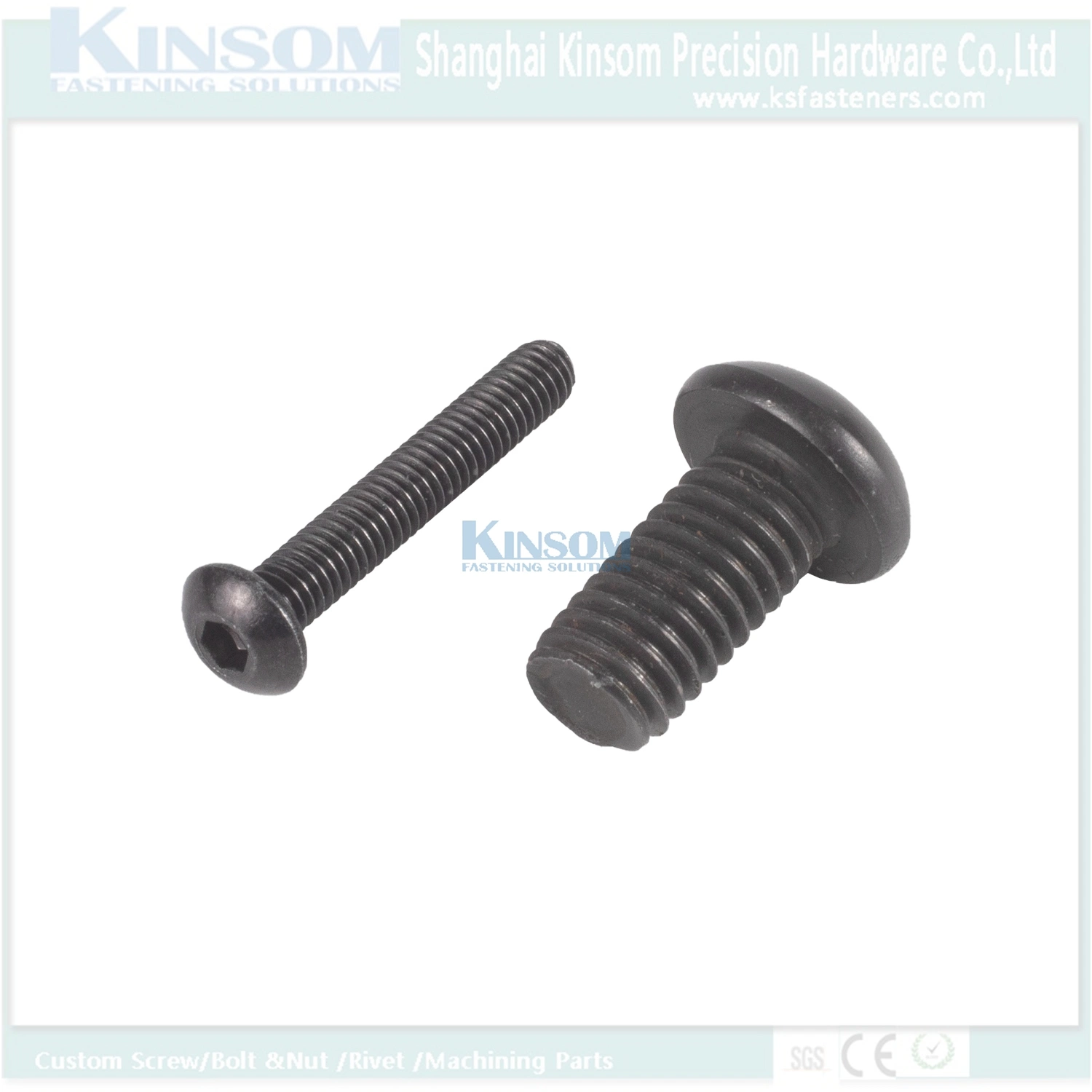 Stainless Steel316 Pan Head Phillips Flange Machine Screw Black Zinc Coating