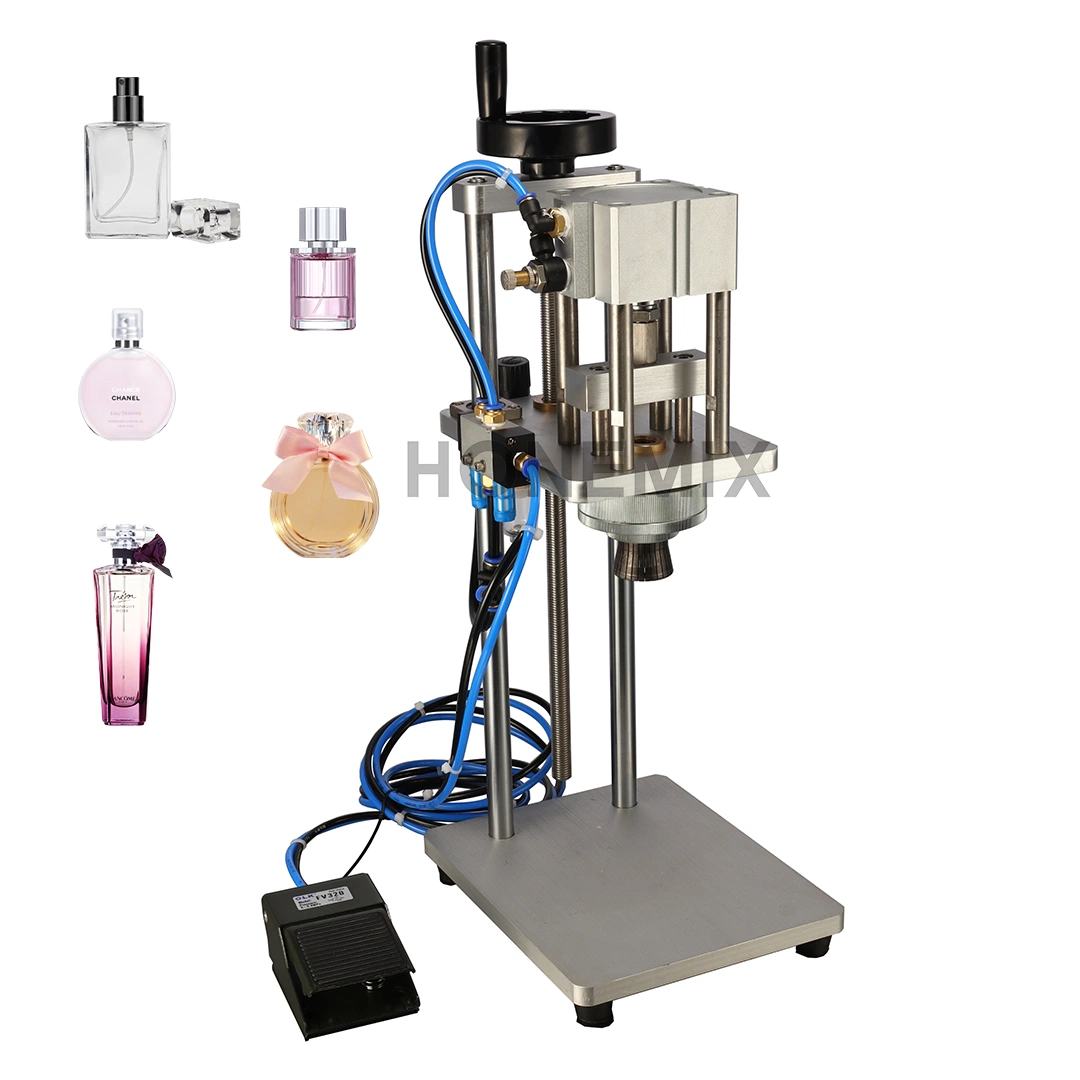 Perfume Manufacturing Plant Perfume Making Process Production Line Perfume Bottle Cap Crimping Machine for Sale