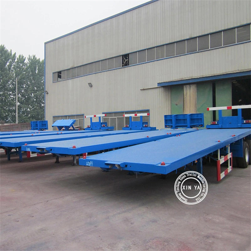 Brand 4 Axles 40FT Flatbed Trailer with Air Bag Suspension