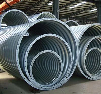 Circular Fully Assembled Bridge Subgrade Culvert Underground Drainage Galvanized Metal Corrugated Pipe