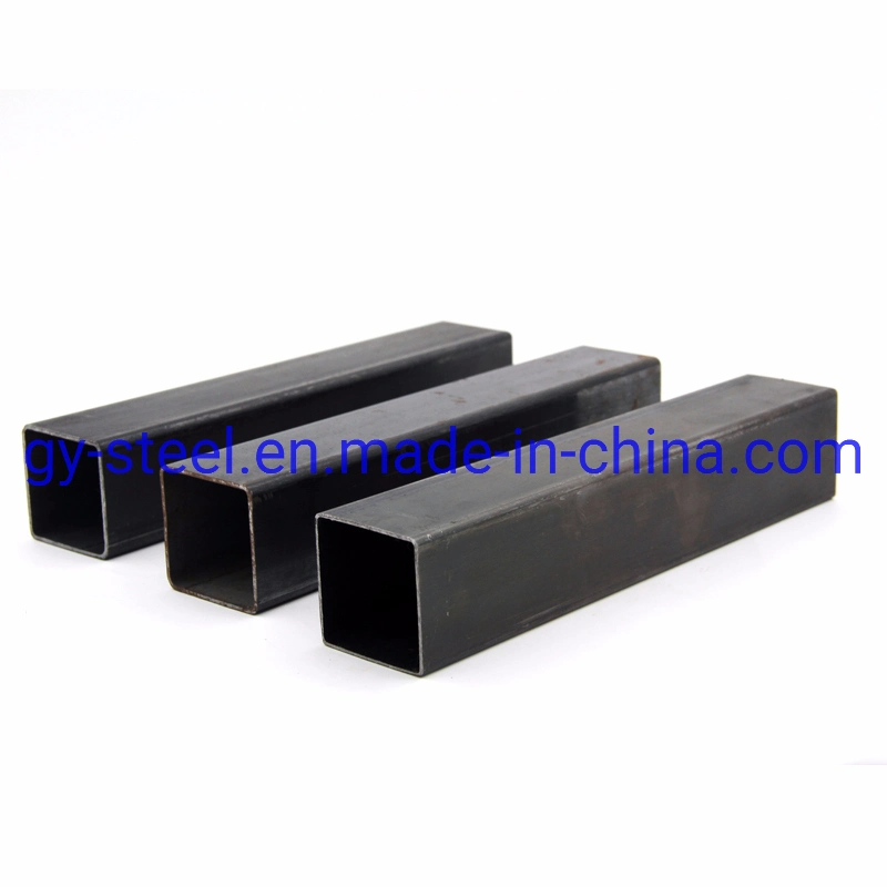 Black Iron Steel Square Tube 23mm Welded Steel Pipe Tube