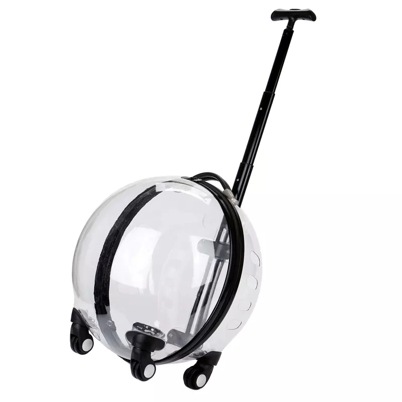 Clear Capsule Pet Travel Trolley