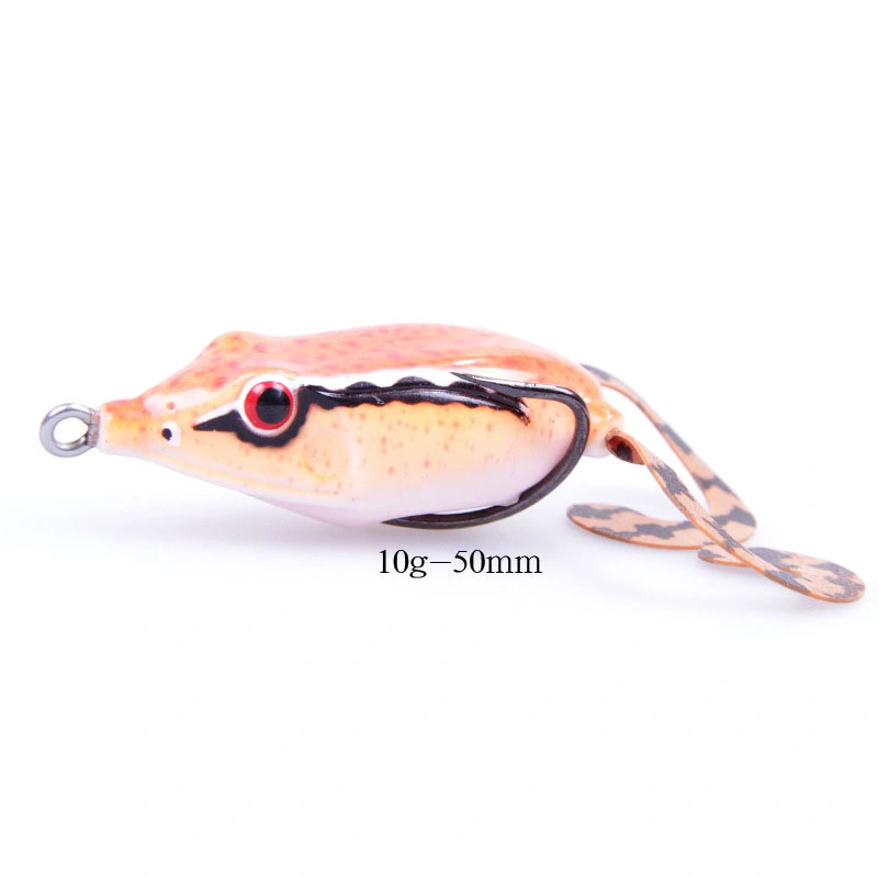 Frog Lure Ray Frog Topwater Fishing Crankbait Lures/Artificial Soft Bait 5. Cm Soft Tube Bait, Especially for Bass Snakehead,