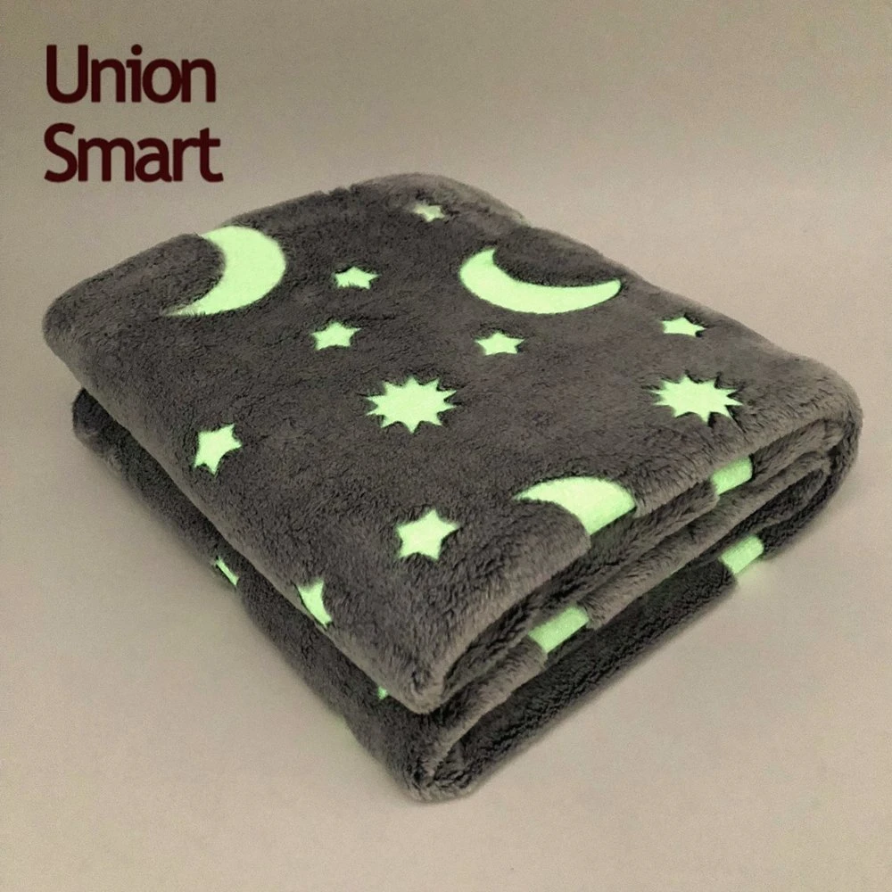 Super Soft Plush Fleece Glow in The Dark Blanket