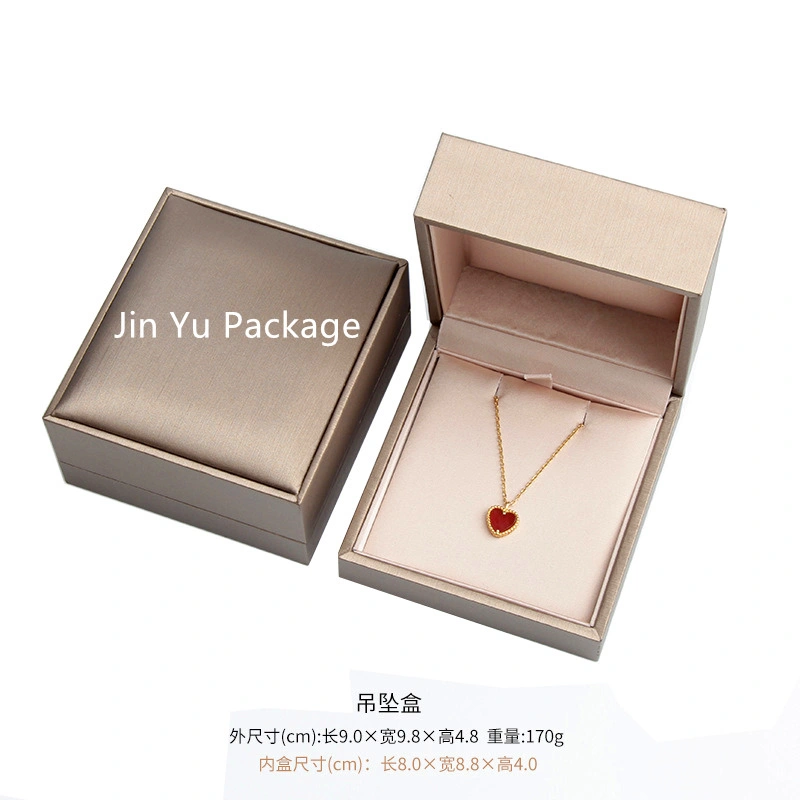 Handmade Luxury Fake Leather Plastic Gift Jewelry Packaging Box