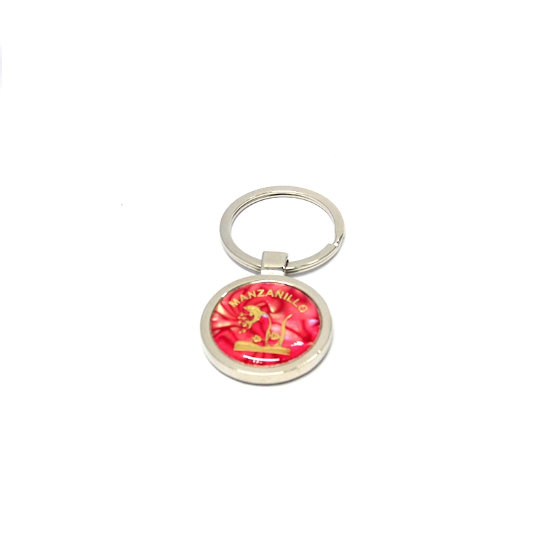 Wholesale/Supplier Custom Cheap Round Shape Keyring with Epoxy