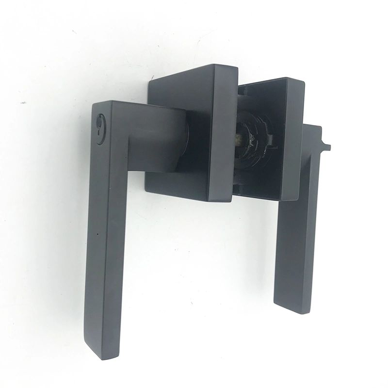 Hardware da porta de serviço pesado manípulo Tubular Preto Bloqueio da Alavanca