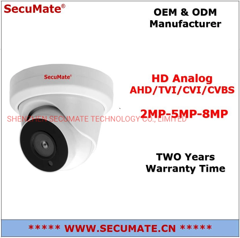 Secumate Surveillance 2MP 5MP 4K CCTV Sicherheit Wasserdichtes AHD-Video Bullet Kamera mit Fix-Objektiv von CCTV-Kamera-Anbieter