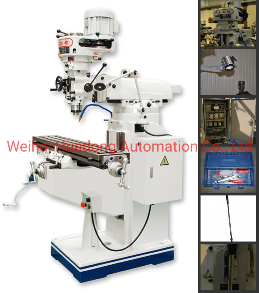 Ferramenta de Máquina fabricante China X6325 X6325A X6325D Turret Universal vertical fresadora CNC com CE para metal