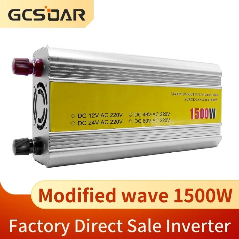 Gcsoar Factory Direct Sale Good Quality and Cheap Price Inverter 1500W Suitable Power Charger for Home Use