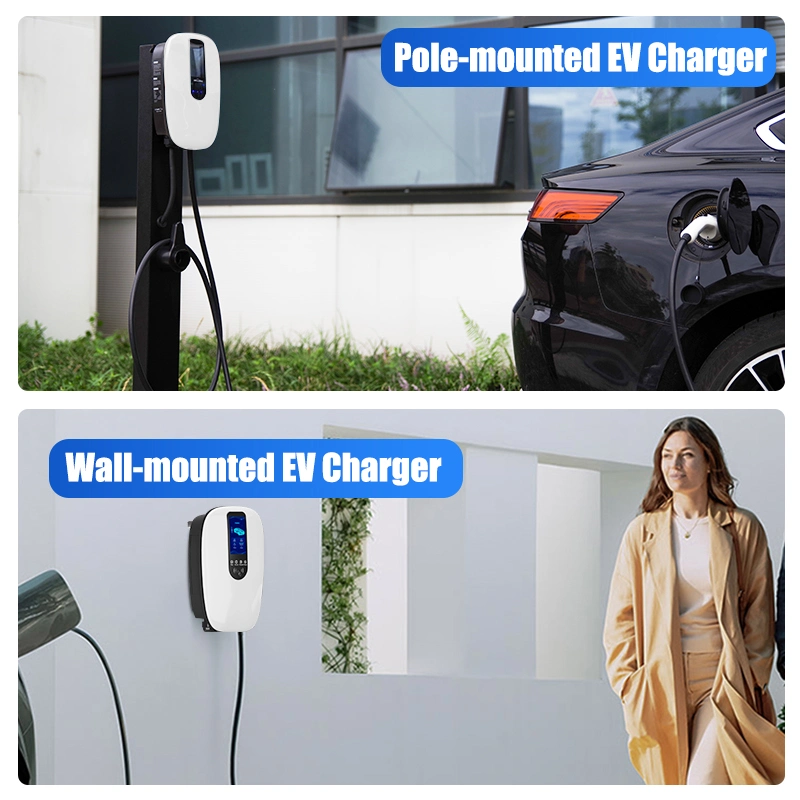 Carregador de veículo elétrico (EV) trifásico 4G Opp 1.6j da China OEM WiFi estação de carregamento de veículo elétrico (EV) de 380 V 32A de montagem na parede de 22 kw