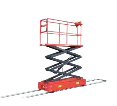 200kg 250kg Greenhouse Trolley Forklift for Picking, Pipe Rail Trolley, Electric Scissor Lift