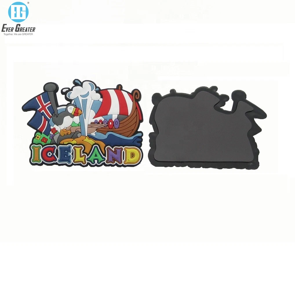 Custom logo 3D PVC borracha Turismo países souvenirs frigorífico Magnet Ímanes promocionais personalizados para frigorífico