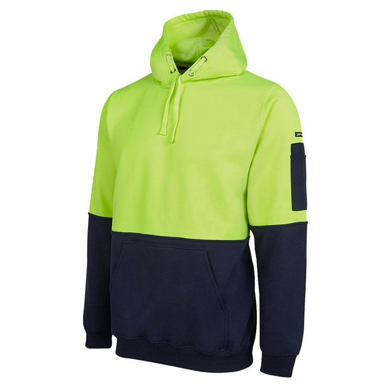 Color sólido Mayorista/Proveedor impresos personalizados bordados 100% algodón de los hombres Hoodie lavado Pullover trabajo de Hombres sudadera con capucha