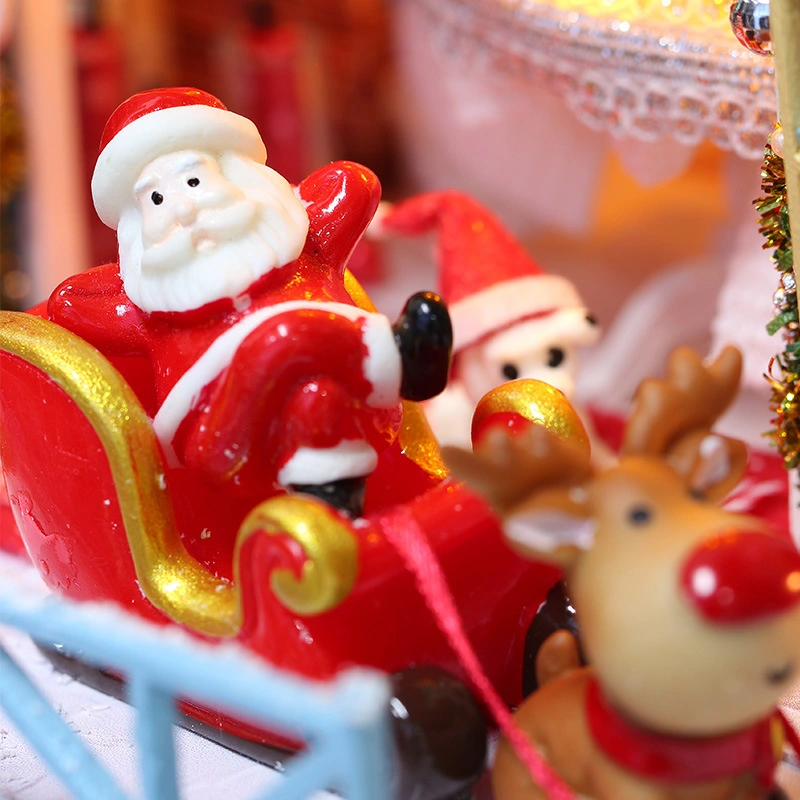 Cadeaux de Noël miniatures pour enfants Maison de poupée en bois faite à la main