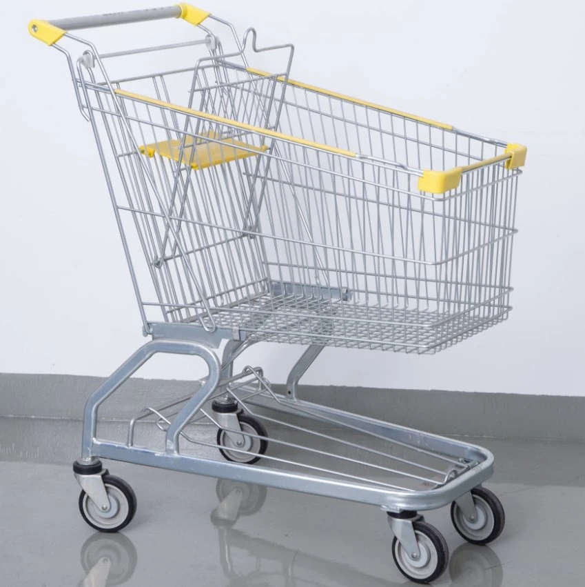 Supermarché pratique de haute qualité magasin de détail porte-affiche Shopping Chariot chariot chariot chariot à roulettes chariot à roulettes voiture de magasinage 1PCS TGL