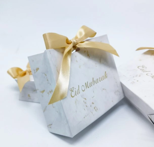 China Wholesale/Supplier Eid Mubarak Gift Box Paper Bag with Ribbon