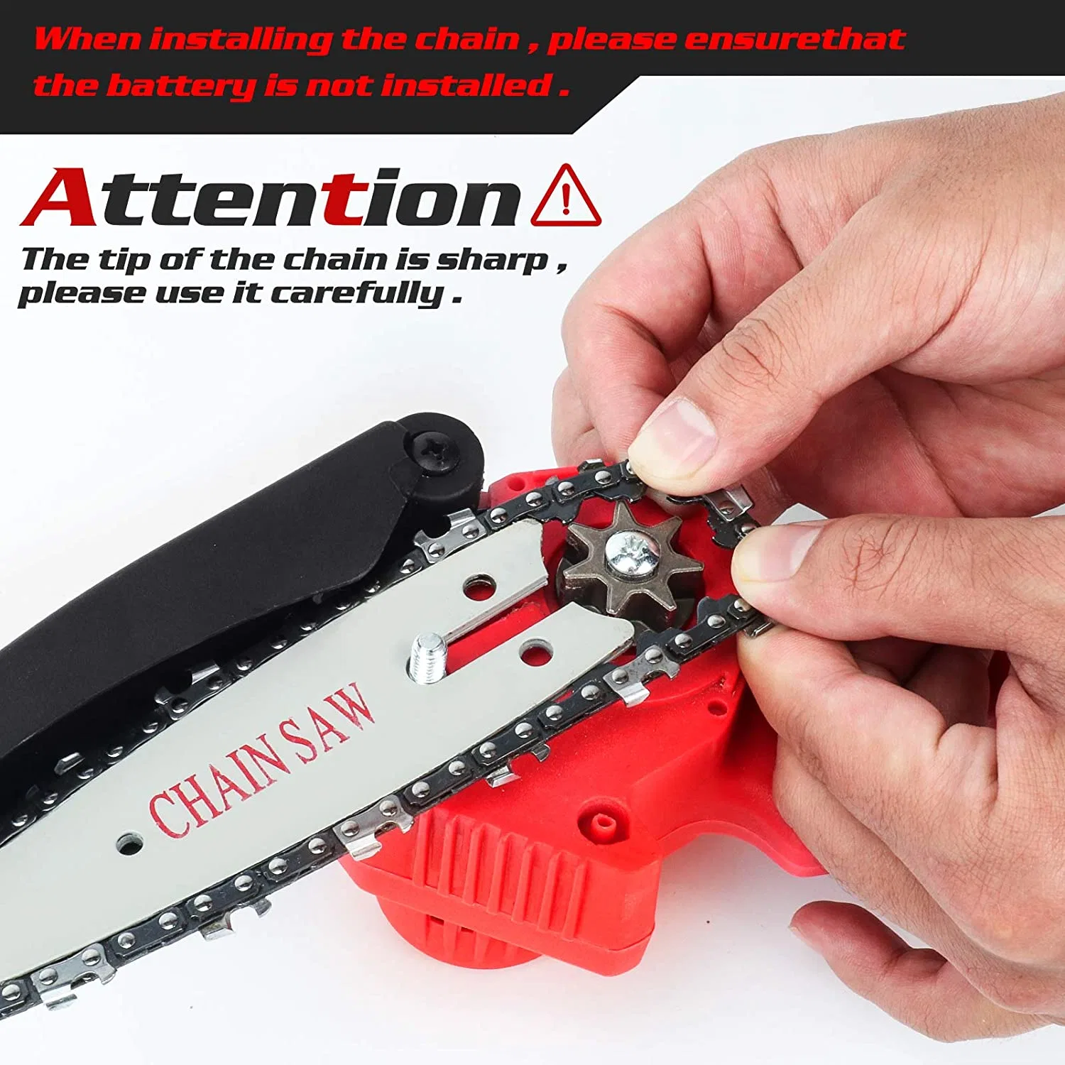 Electric Pruning Saw Cordless Mini Chainsaw Small Wood Splitting Chain Saw Handheld Power Tool