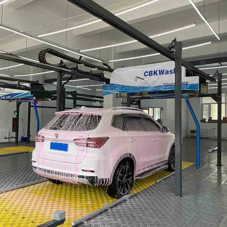 La Chine bras unique entièrement automatique le flexible haute pression du sécheur moins tactile Heavy Duty Station de lavage automatique Lavage machine de nettoyage de la rondelle Prix de l'équipement