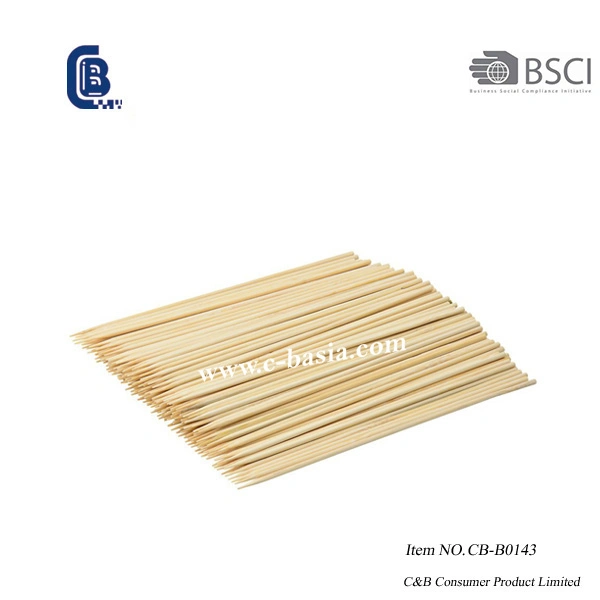 50 Packs Disposable Flat BBQ Bamboo Skewers Set Barbecue Tools