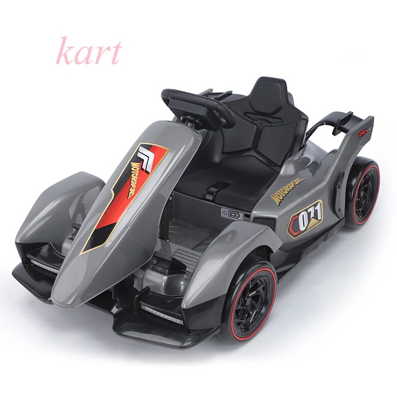 Kids 12V Electric for Toys Ride-on SUV with RC, Lights/Sounds, Aux, Black Children Car Driving