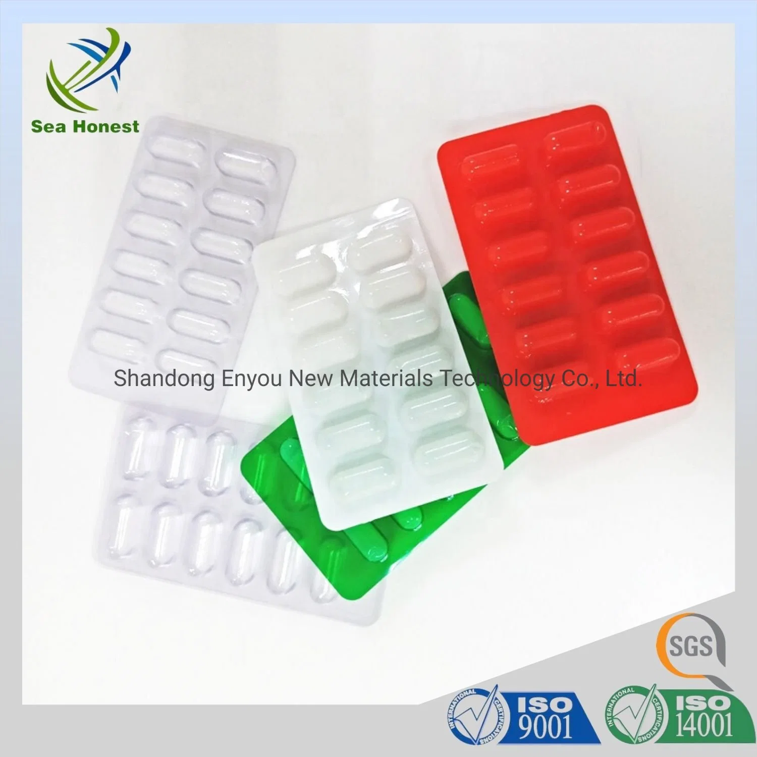 Pharmaceutical PVC/PE/PVDC 250micron 40gsam Coated Rigid Hard Film for Blister Pack