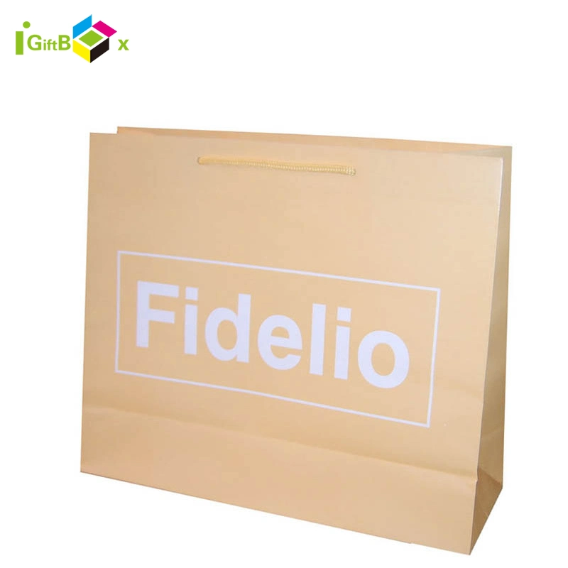 Custom Logo impresión Cosméticos Embalaje ropa Compras Bolsa de papel