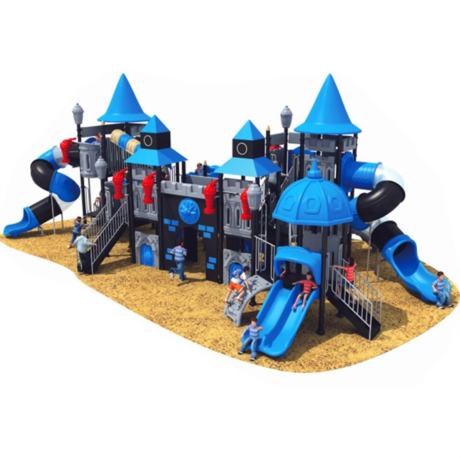 Customized Outdoor Playground Large Amusement Park Rope Climbing