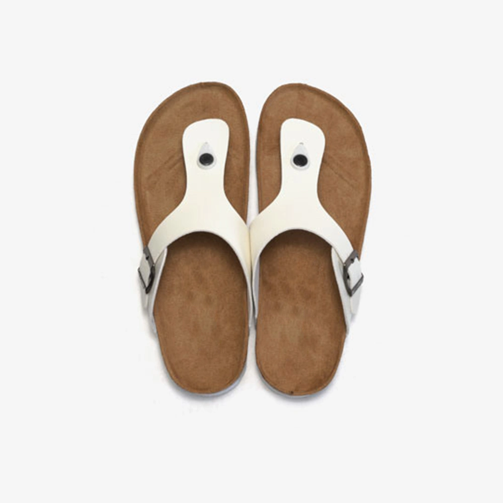 2023 populaire Beach chaussons femmes décontracté cuir Cork Sandals femmes Tongs