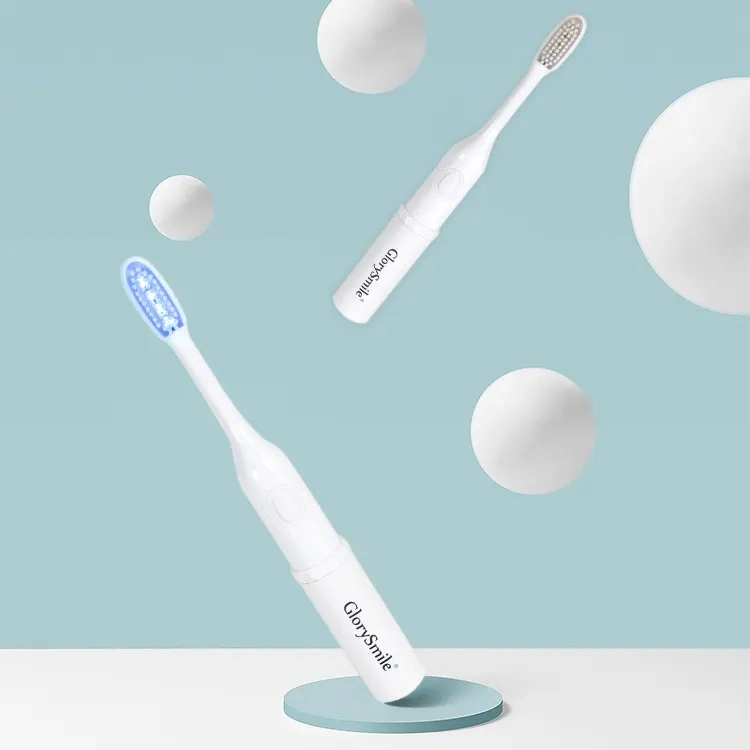 Pilas de limpieza bucal de Adultos de la Luz Azul LED UV cepillo dental eléctrico