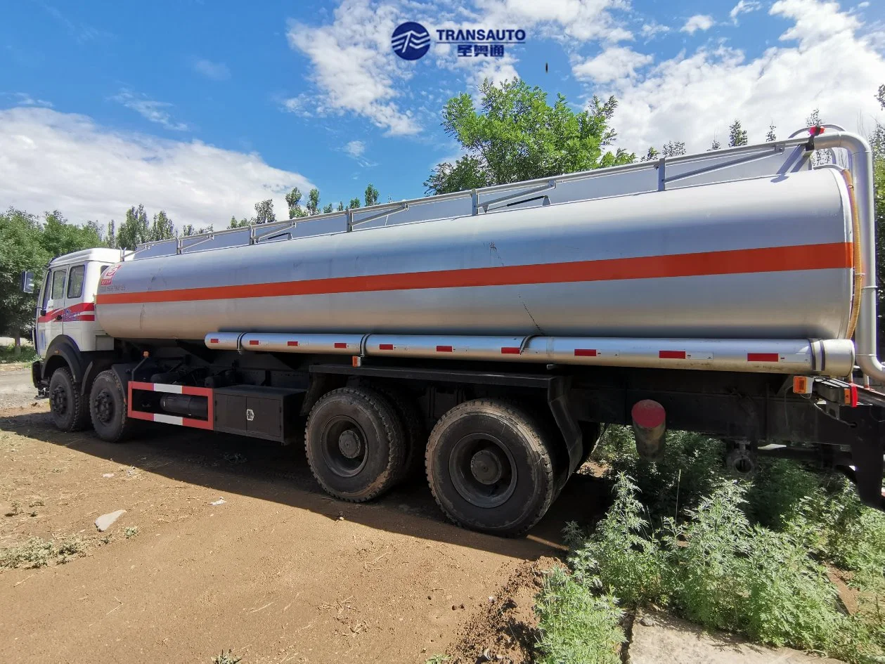 Hot Sale Used Benz Sinotruk HOWO Fuel Tank Truck Tankers Beiben Ng80 25 Cbm 12 Wheeel Truck