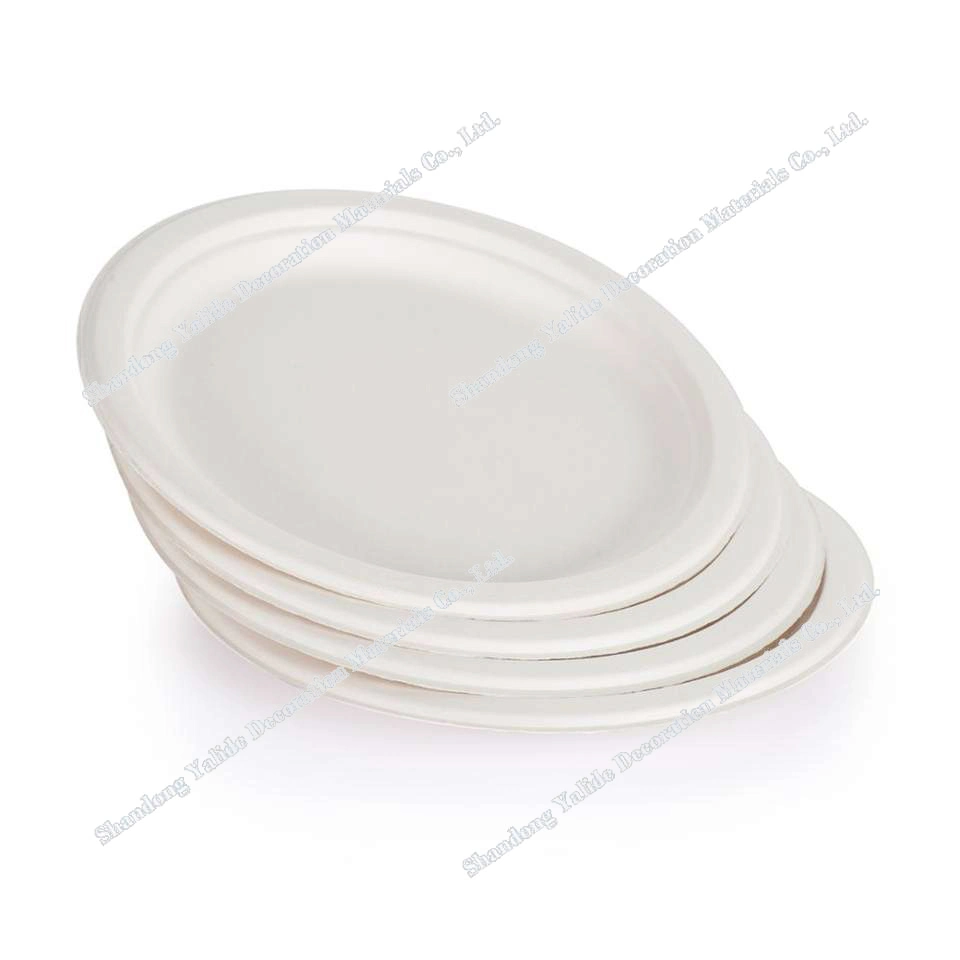 Top Quality 12 Inch Composable Biodegradable Sugarcane Bagasse Paper Plate Disposable