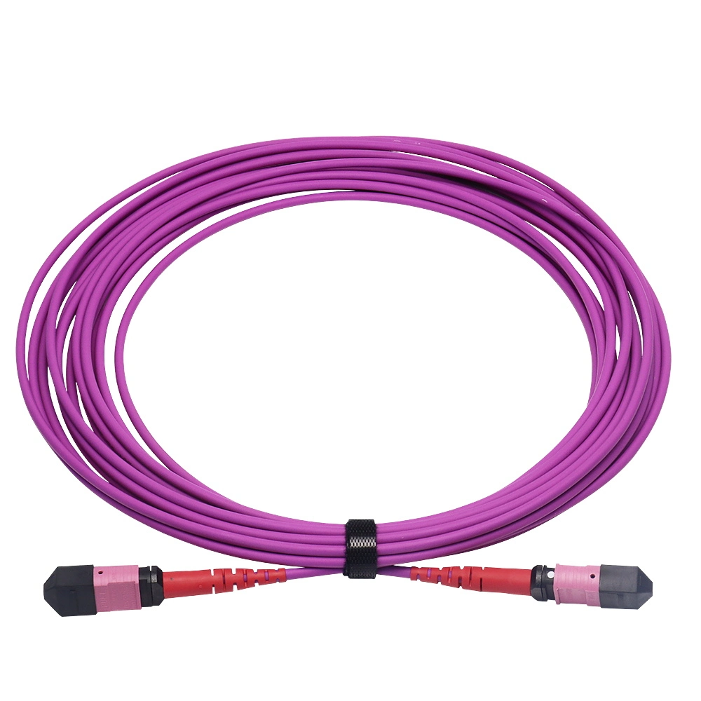 12 Colored 0.9mm Fiber Optical Cable with MPO and LC Fanout Connectors