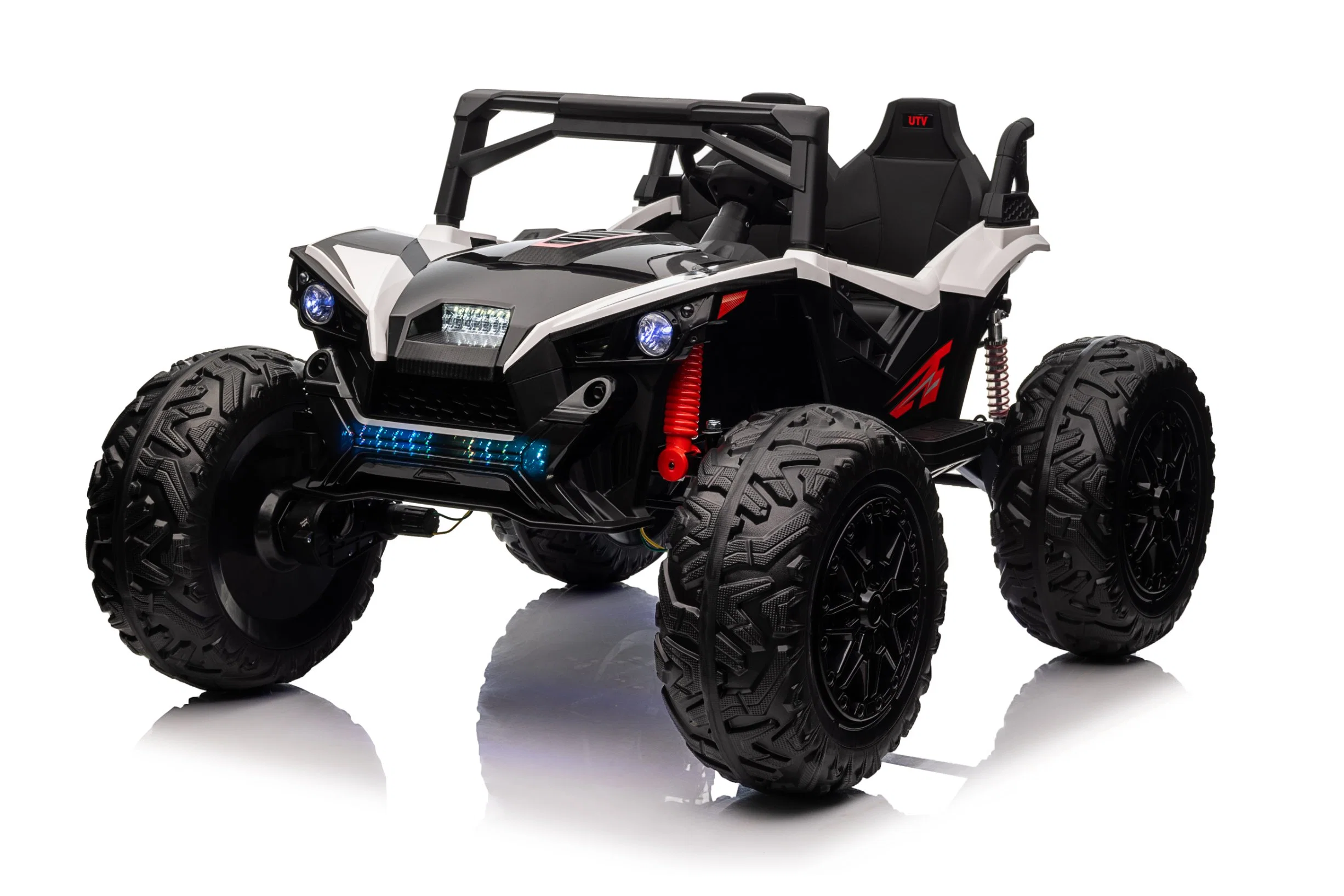 24V 2 places, montez sur UTV avec télécommande, roues en EVA extra-larges, jouets pour véhicule électrique 4RM à siège large