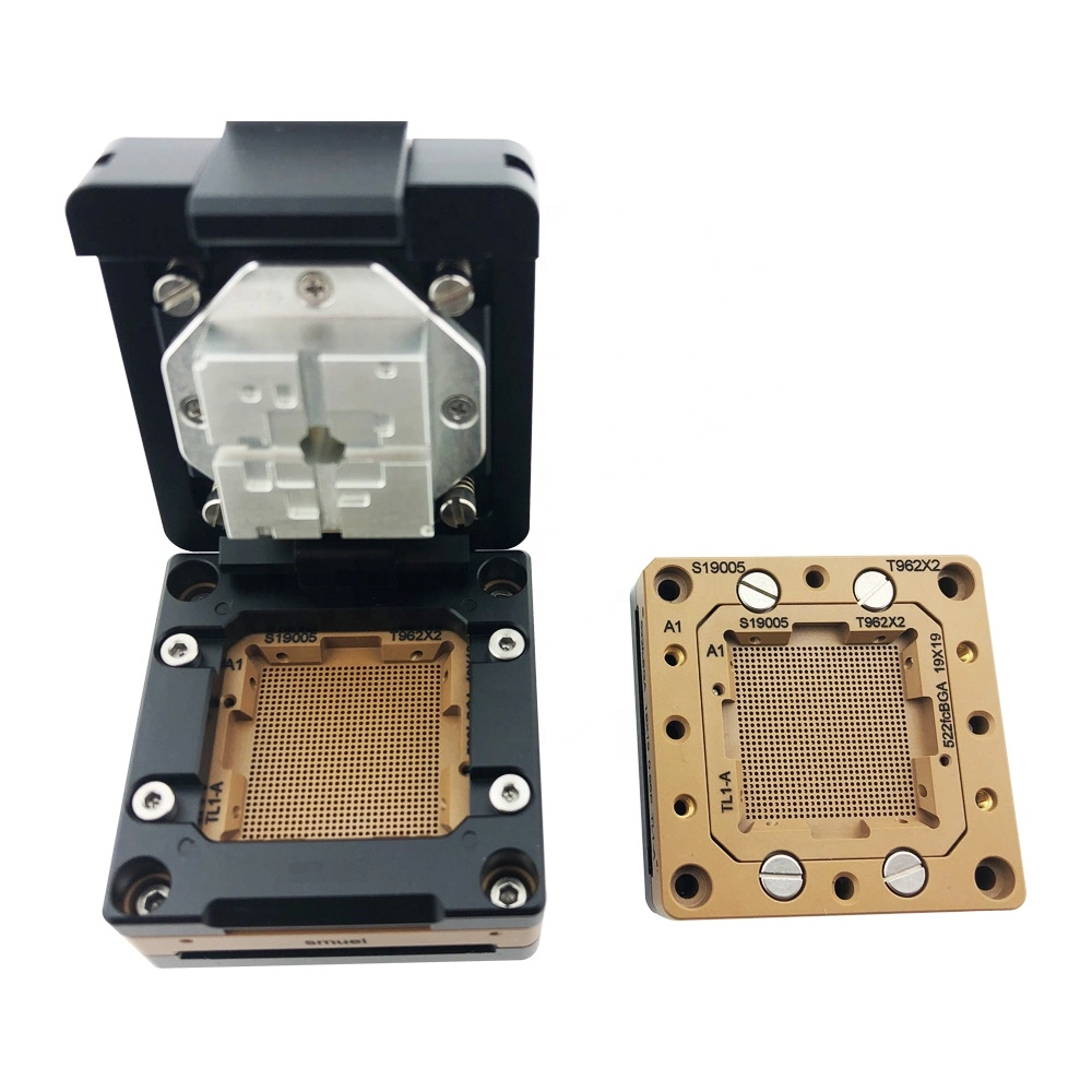 Tapa de la toma con buena resistencia al desgaste de los semiconductores para la aplicación de Fine Pitch BGA hembra de prueba