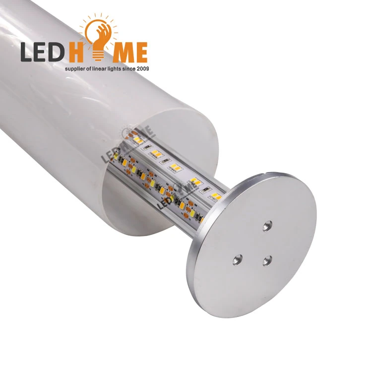 360 Beam Angle Apr76 LED Aluminum Tube Profile for Pendant Light