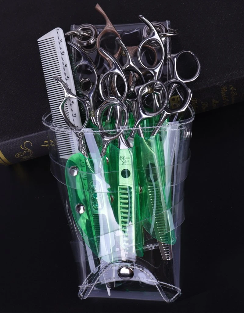 Clear PVC Hairdresser Scissor Bag Barber Waist Pouch Professional Hairdressing Tools